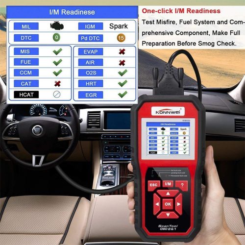 Ψηφιακό Διαγνωστικό Αυτοκινήτου OBD II / EOBD Scanner - Συμβατό με Όλα τα Μοντέλα Αυτοκινήτων Konnwei